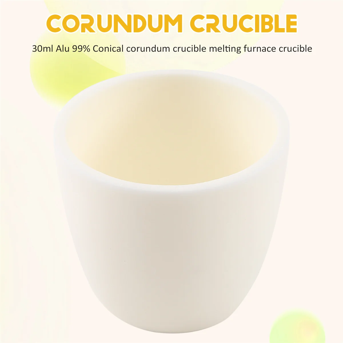 30ml Alu 99% Conical corundum crucible melting furnace crucible metal casting OVP 42 * 46 * 40 * 25mm