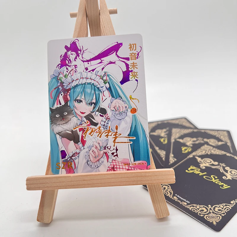 New Goddess Story SZR card Hatsune Miku Makima Rem Kitagawa Marin Kanroji Mitsuri DIY homemade Toy collection Birthday gifts