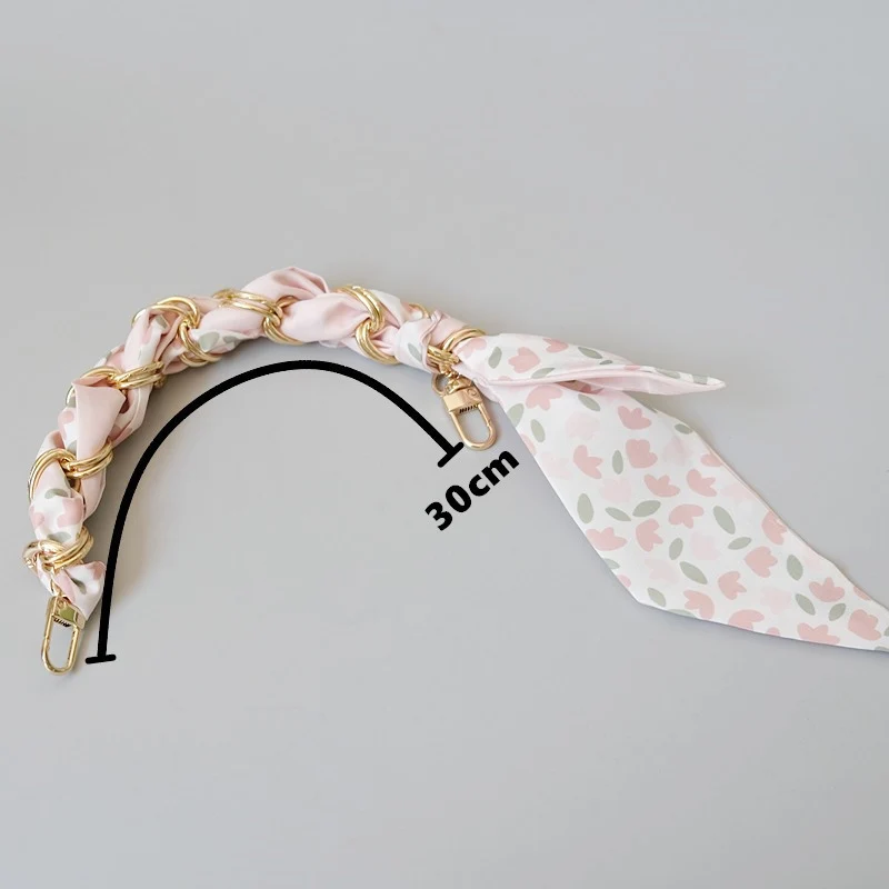 Nieuwe Mode Lente Herfst Vrouw Handtas Accessoire Onderdelen Kettingen Afneembare Vervanging Rode Bloemen Schattige Band Vrouwen Diy Ketting