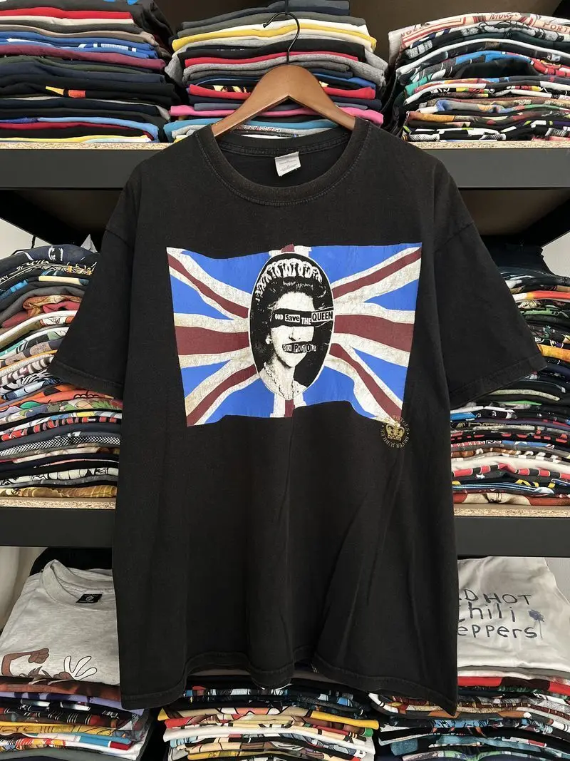 2002 Sex Pistols God Save The Queen Black T Shirt Reprint S 5XL KH5778