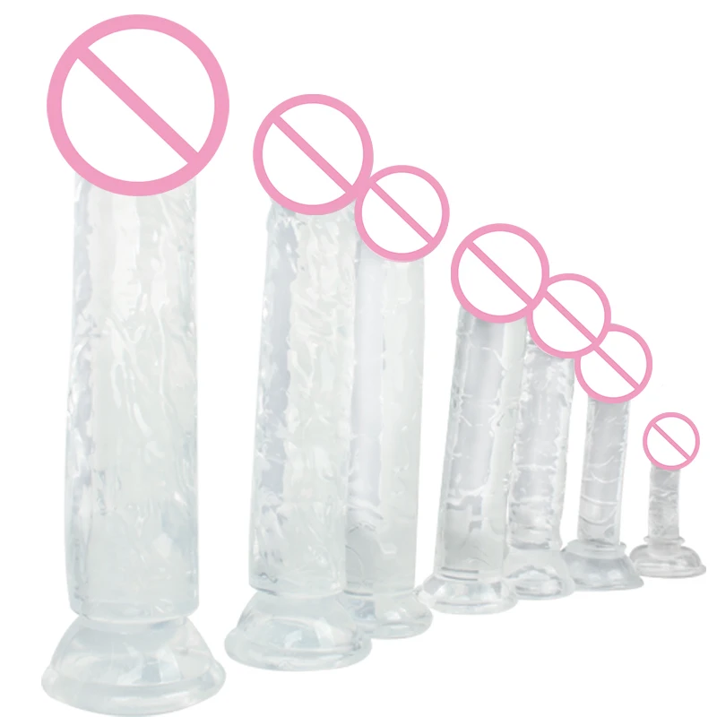 جديد شفاف واقعية شفط كأس دسار هلام القضيب دسار البظر محفز كبير ديك الإناث الاستمناء مثليه الجنس لعب #1