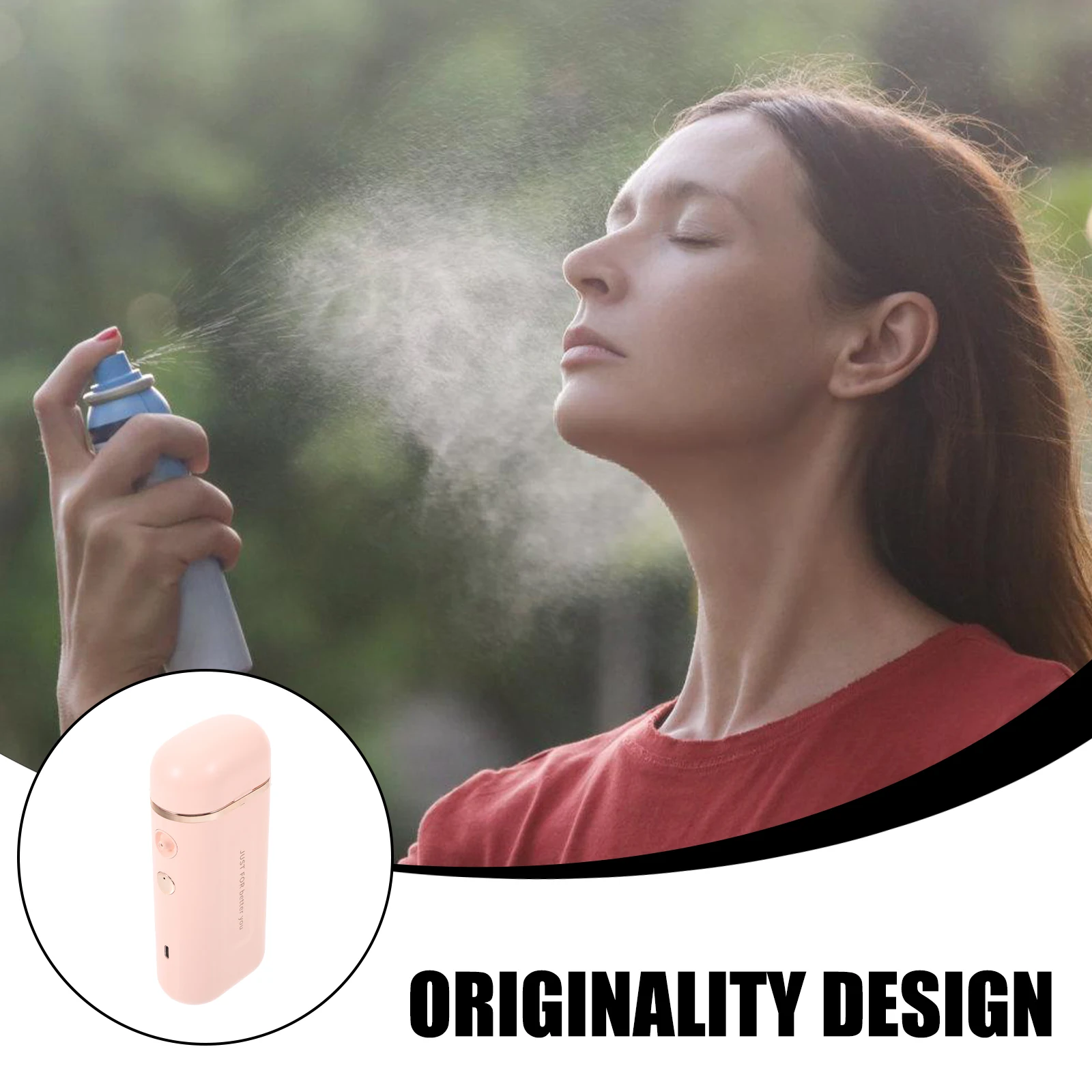 

Oxygen Injector Facial Steamer Handheld Portable Mini Mister High Pressure Women Salon Face Sprayer For Beauty Care