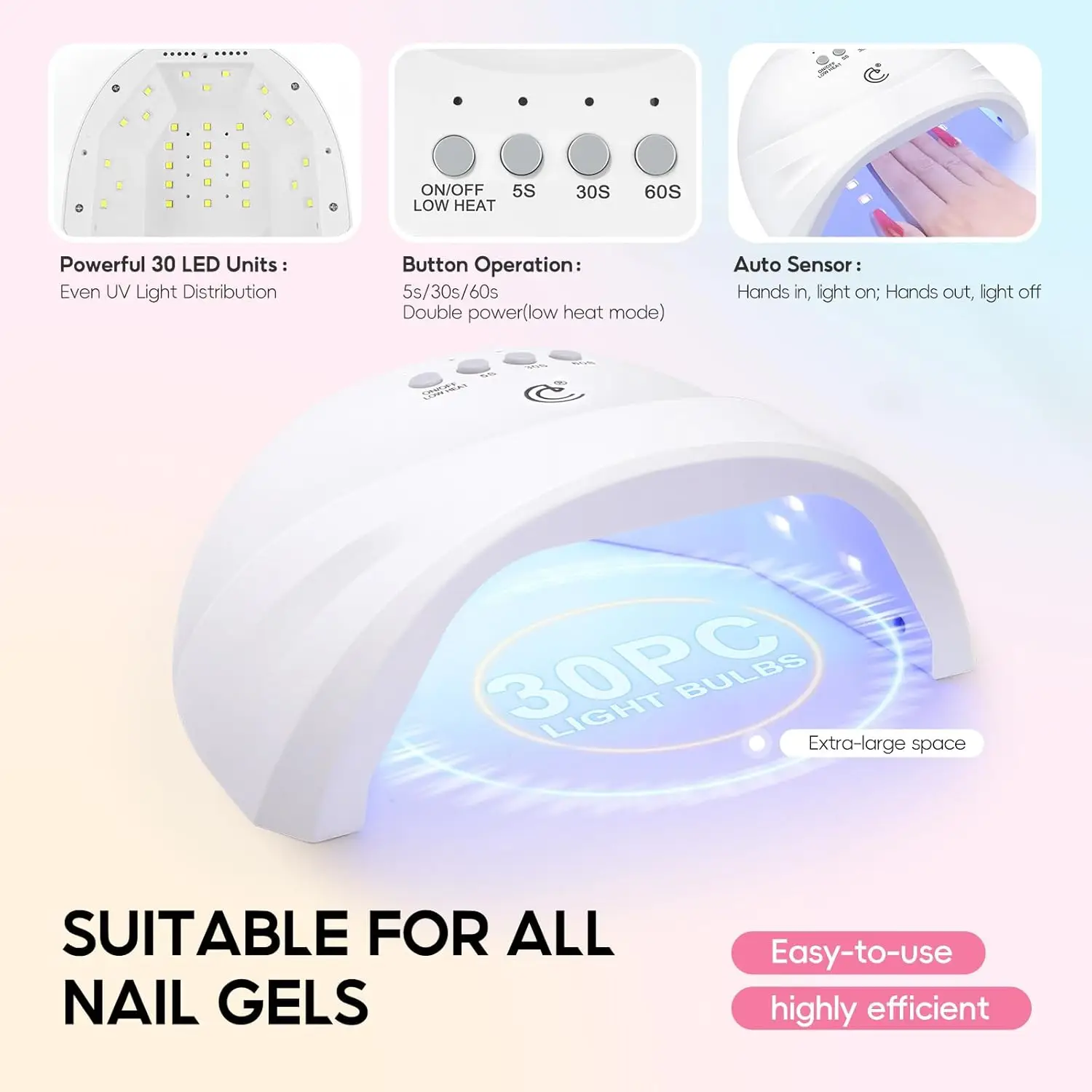 Kit completo de uñas acrílicas con luz UV, taladro, 24 colores en polvo y esmalte de gel para principiantes, regalos de manicura DIY