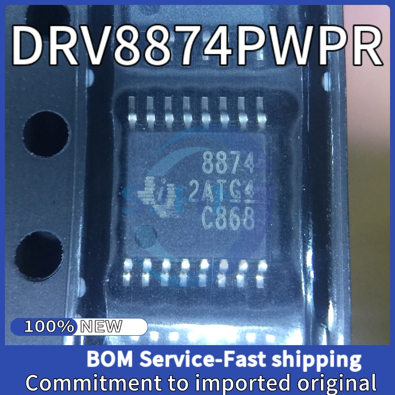 5PCS/Lot New original DRV8874PWPR  (Marking Code：8874）HTSSOP16 40V 6A H-Bridge Motor Driver IC