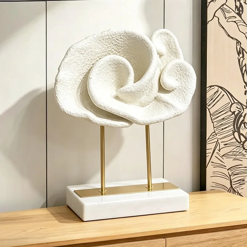 Cloud-shaped Figurines Abstract Textured Decorative Figurines Living Room Minimalist Artistic Crafts Modern Luxury Home Decor