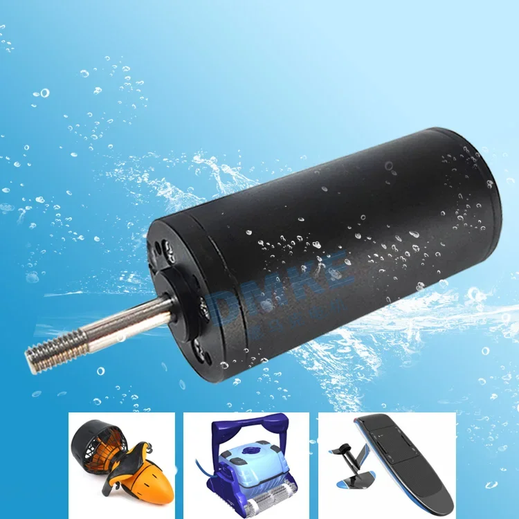 DMKE IP68 Waterproof Brushless DC Motor 12V 300W for Surfing Boat Underwater Thruster