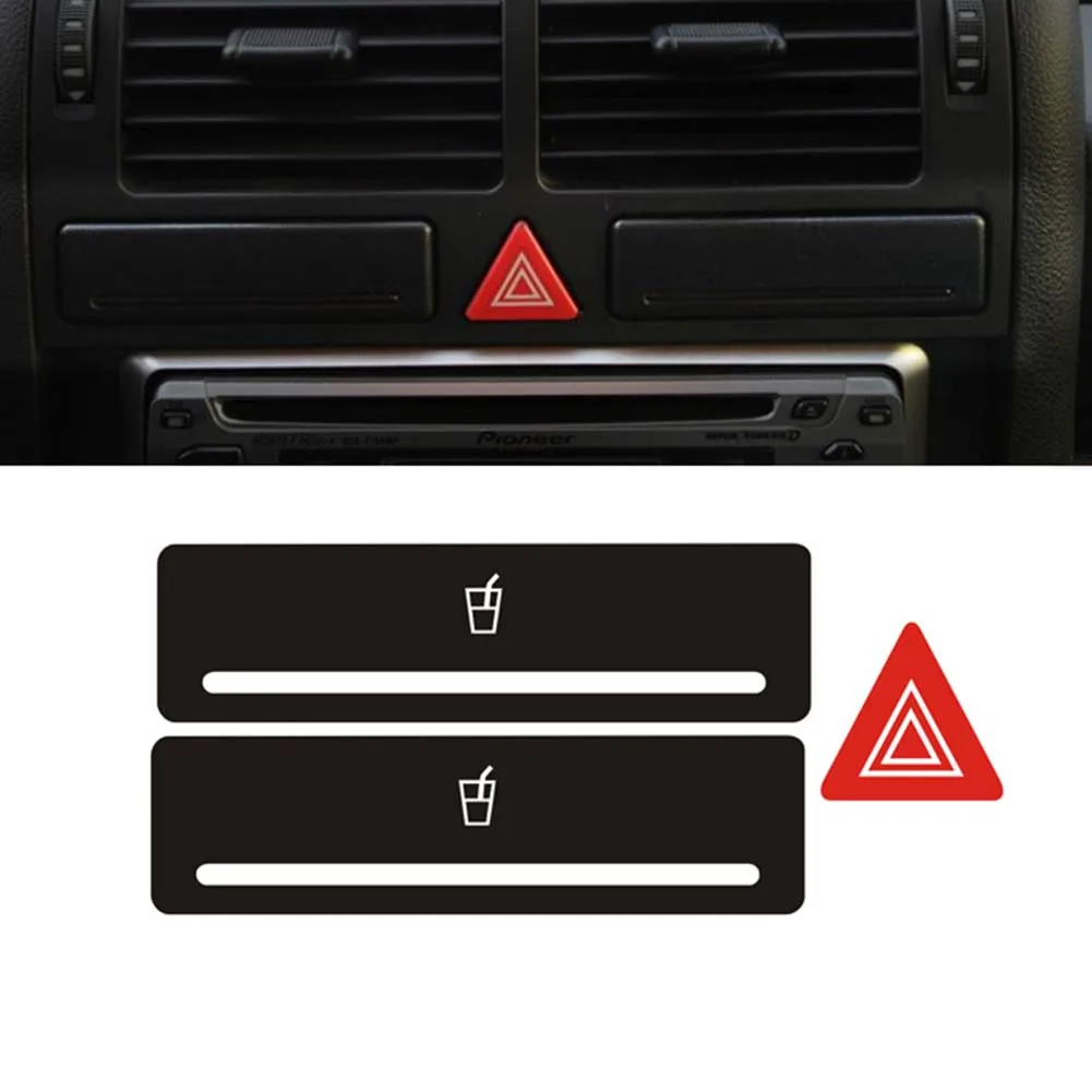 Radio Clima Faro Pulsante Adesivi di Riparazione Indossato Interruttore Manopola Per A2 1996-2003 8P 2004-08 Interni Decalcomanie Decorazione Styling