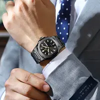 POEDAGAR Square Luxury Men Clock Waterproof Luminous Date Week Quartz Man Wristwatch Stainless Steel Fashion Men's Watches Reloj 6