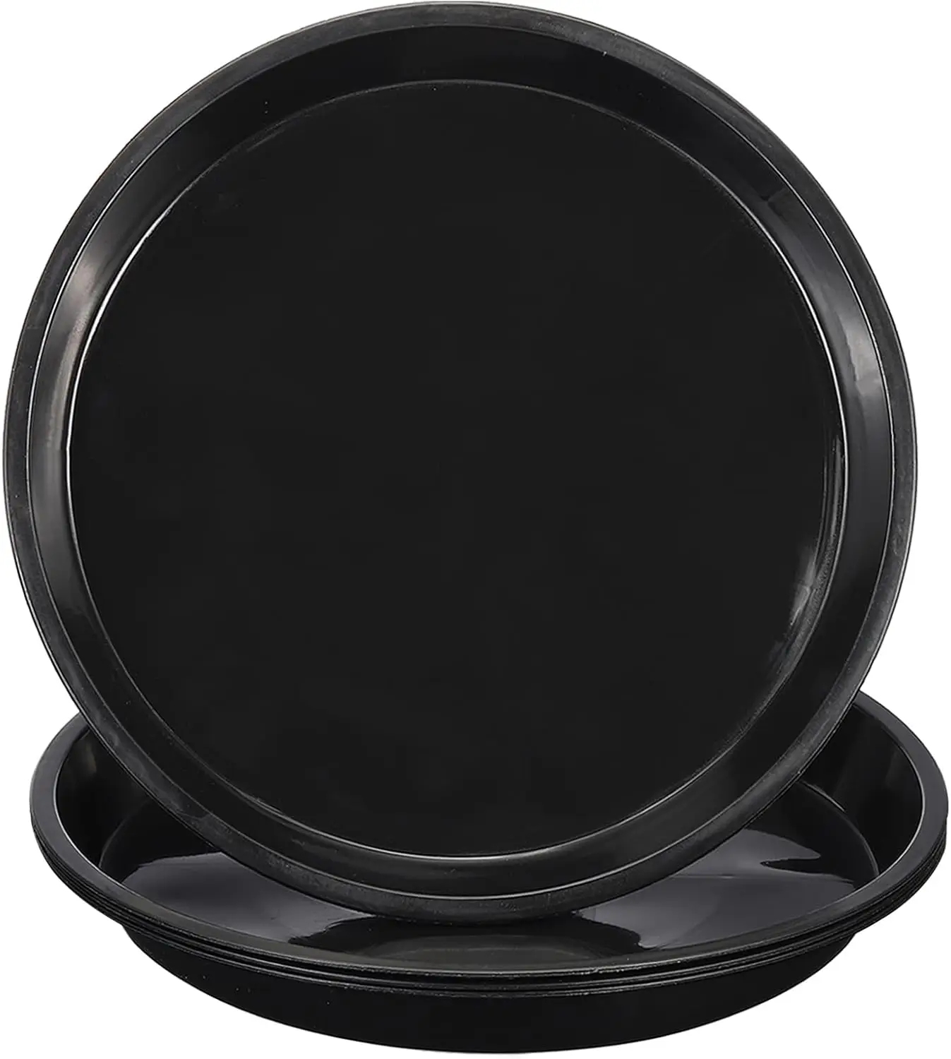 

4 Pack Large Plastic Saucer, 22 Inch Tray for Pots Round Dish Drip Trays Water Tray for Indoors