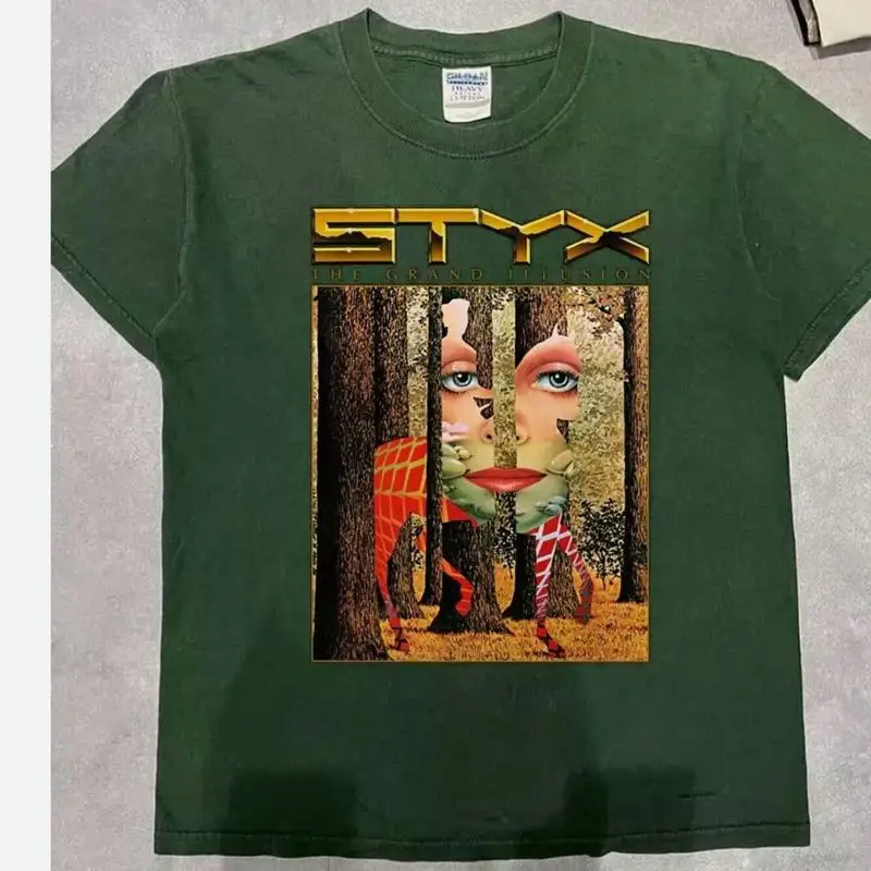 

Футболка Styx Band The Grand Illusion Tour 2025, полный размер S 5XL