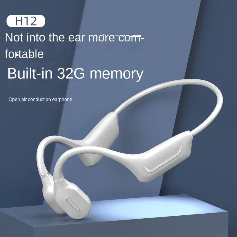 

2024 Wireless Bluetooth Headphones Waterproof Pop-up Ear-mounted Open Bone-conduction Headphones Movement Built-in 32G Memory