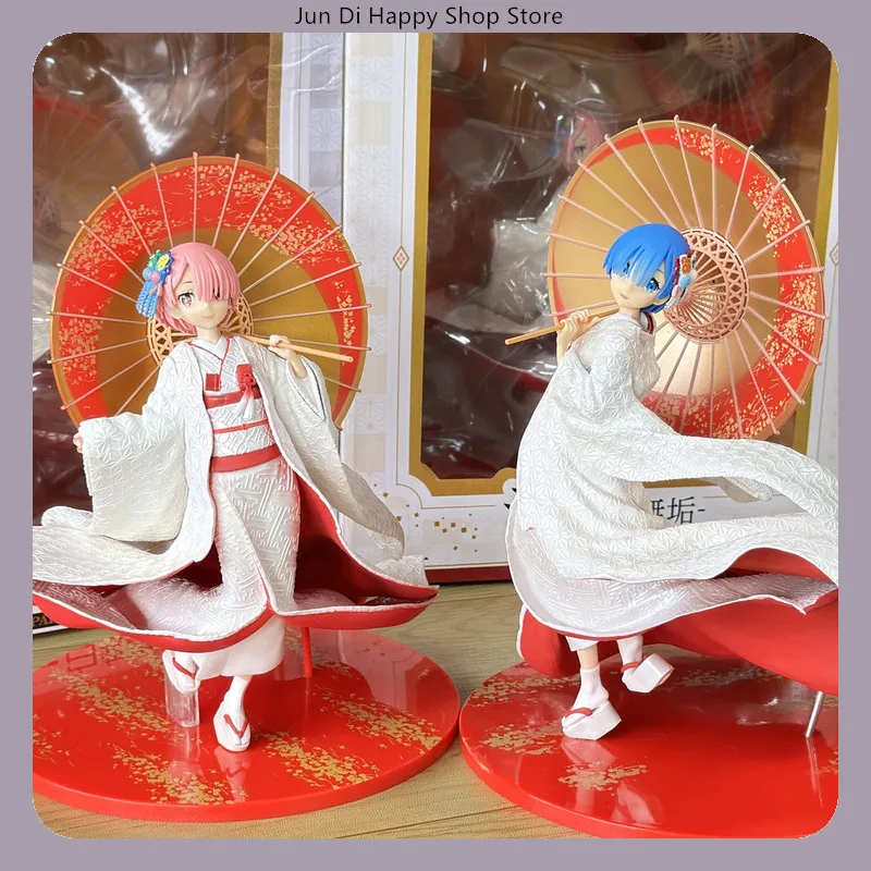 

Re:Zero Wedding Ver. Rem & Ram Shiromuku 1/7 Scale Anime Figure Collectible Statue Desktop Decoration Gift​