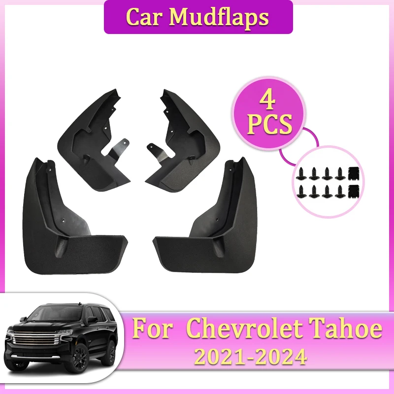 

For Chevrolet Tahoe MK5 GMC Yukon Accessories Car Mudguards Part 2021~2024 Mudflap Tool Splash Fender Flare Cover Guard Auto Mud