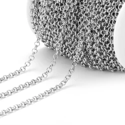 Aço inoxidável BL Chains, O Bulk Link Chain, DIY Colar de Pingente, Descobertas De Jóias, Pulseiras Fazendo Acessórios, Suprimentos, 2 m