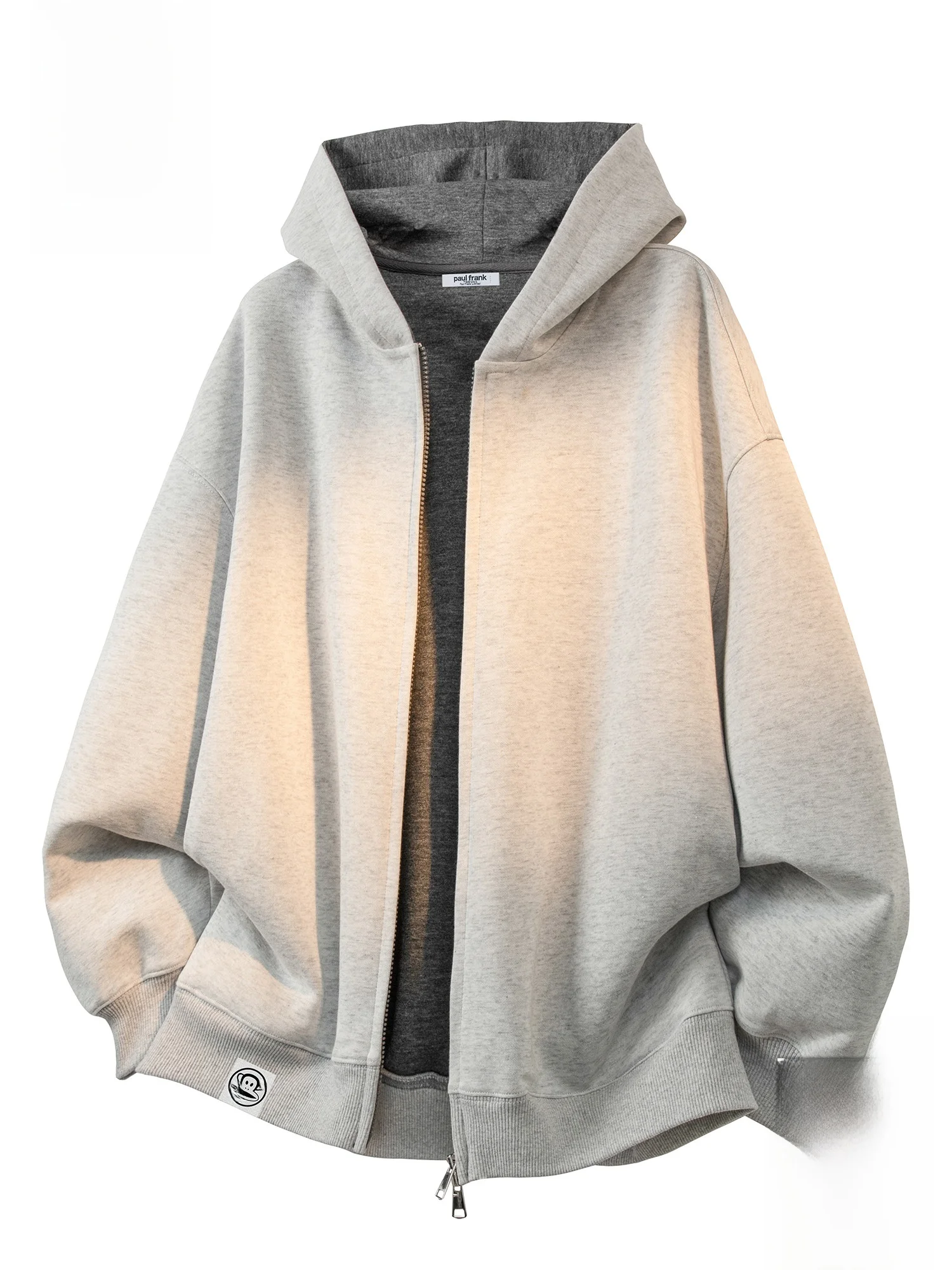 

PaulFrank American Retro Hooded Open Cardigan Sweatirt Men's Loose Long Sve Spring Outerwear Comfortable Cotton Blend Fa...