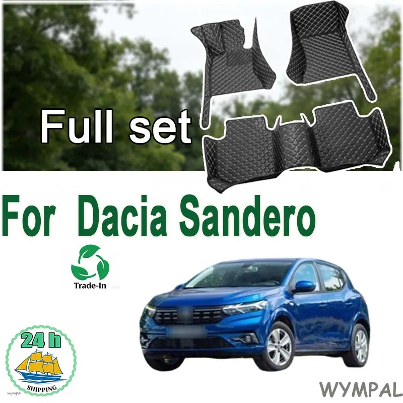 Auto Fußmatten für Dacia Sandero III DJF staub dichte Auto Matten Boden tapeten Para Carro Autozubehör Innen set
