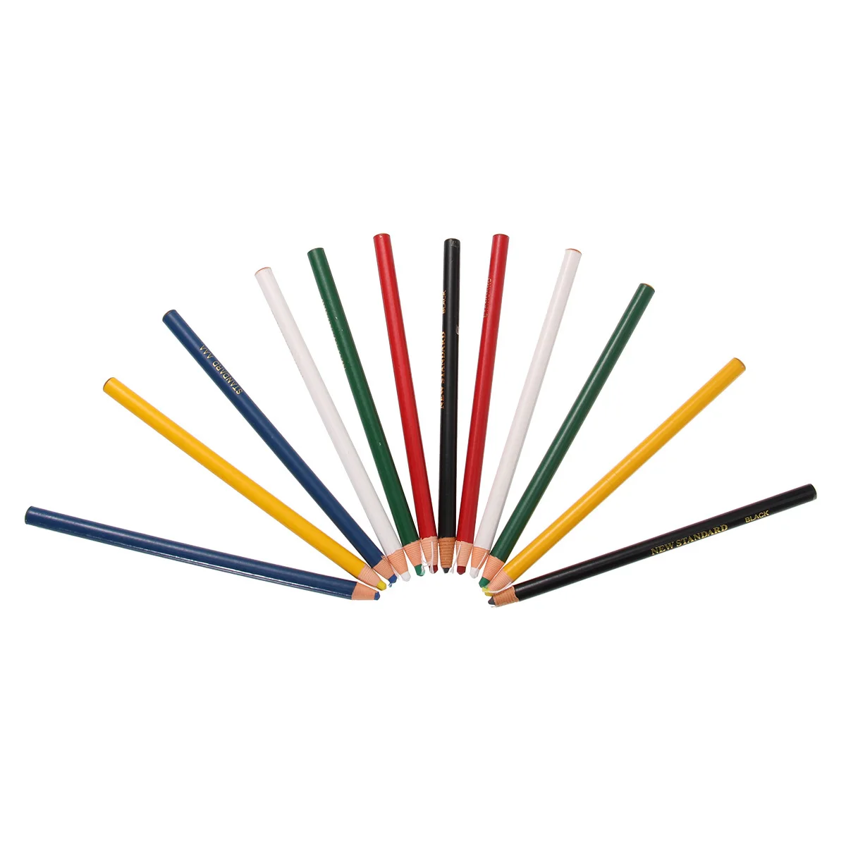 

12Pcs Peel-Off Wax Crayons No Sharpening Markers for Glass Metal Cloth Ceramic Assorted Colors Peel-Off Grease