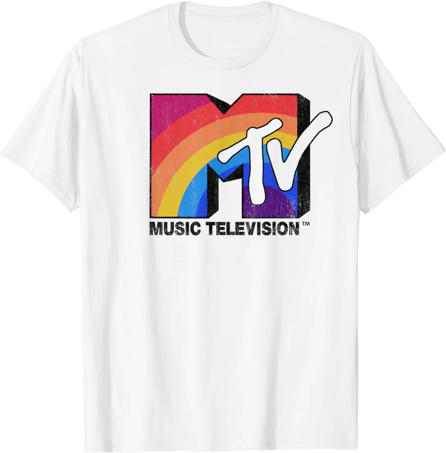 

Футболка MTV с рисунком радуги