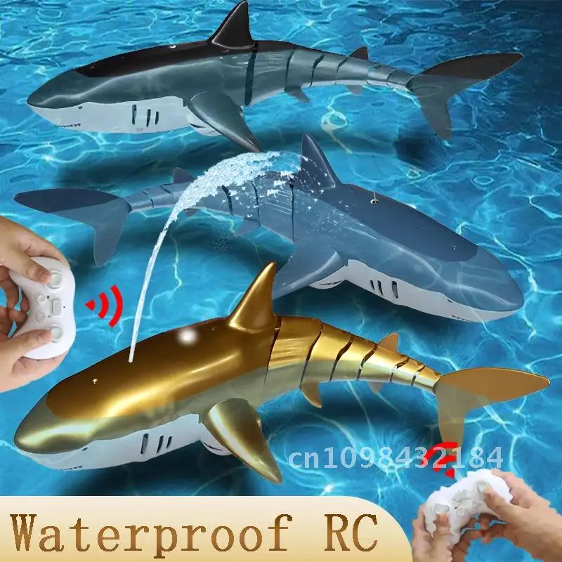 Juguetes de tiburón Rc para niños y niñas, animales con Control remoto, Robots de peces, piscina, agua, playa, juguete de baño de arena, 4, 5, 6, 7, 8, 9 años
