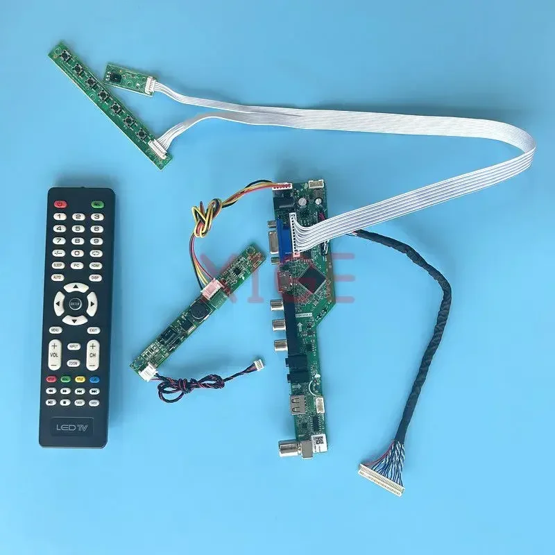 For MV270FHM M270HCJ M270HGE M270HW02 LCD Controller Board VGA+HDMI+AV+USB LVDS 30-Pin Kit Screen 1920*1080 Analog TV Signal 27