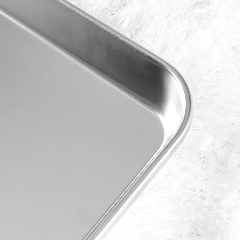 

2pcs Stainless Flat For Instruments Storage Steel Tray Set Medical Facility Supply Teaching Equipment Stainless Steel