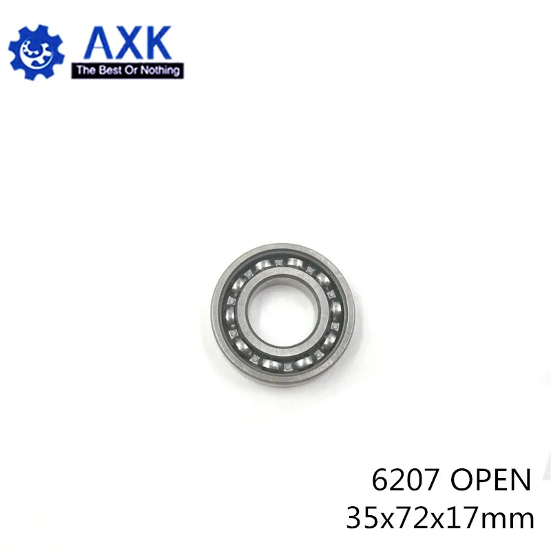 6207 Bearing 35*72*17 mm ABEC-3 P6 ( 1 PC ) For Motorcycles Engine Crankshaft 6207 OPEN Ball Bearings Without Grease