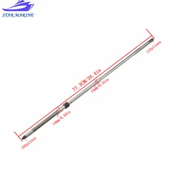 6B4-45501-10 Driver Shaft Long For Yamaha 9.9HP 15HP 2 stroke 15D Outboard Engine, Boat Motor Aftermarket Parts 6B4-45501