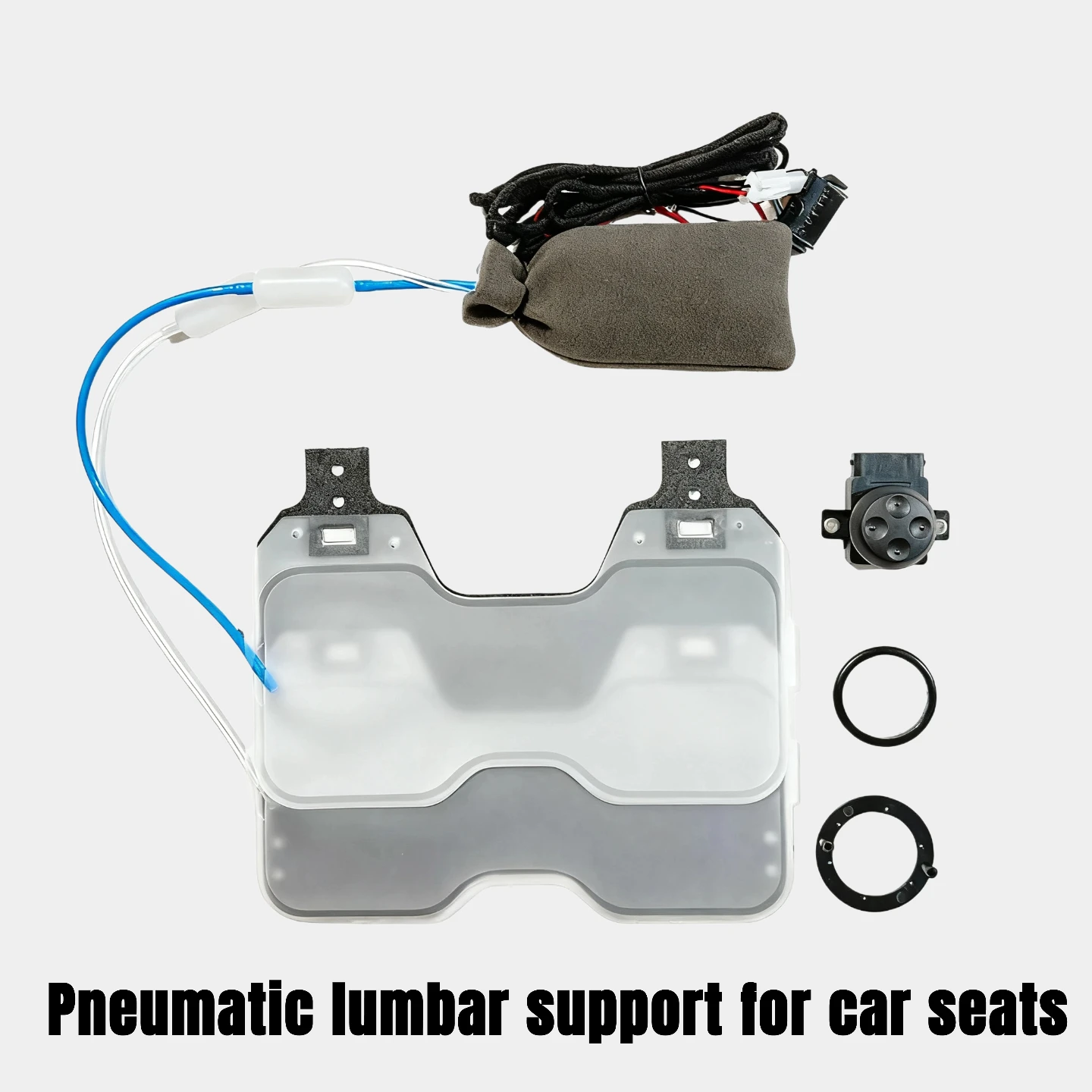

Car seat pneumatic lumbar support, 12v car lumbar support, built-in lumbar support function, TPU airbag lumbar support
