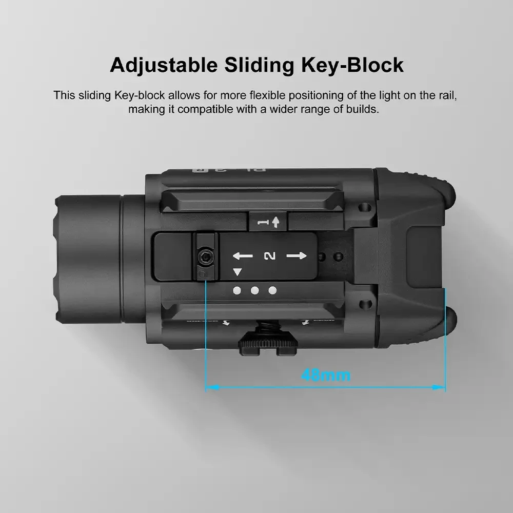 New Olight PL-3R Flashlight 1500 lumens Valkyrie Rechargeable Lamp Rail Mounted Tactical Light weaponlight