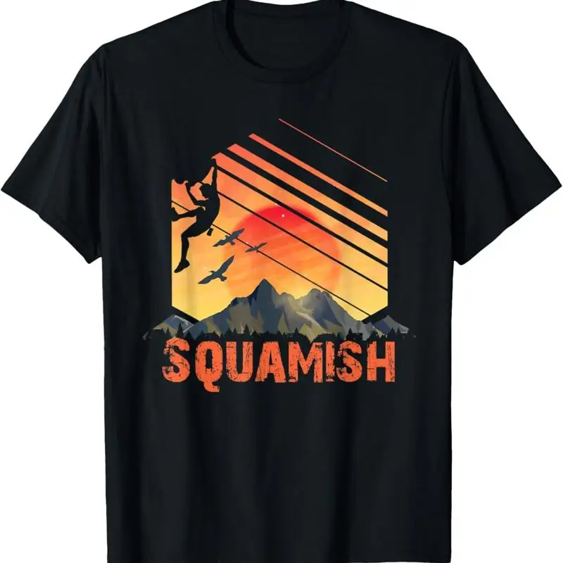 Squamish BC Bouldering Climbing Rock in T Shirt