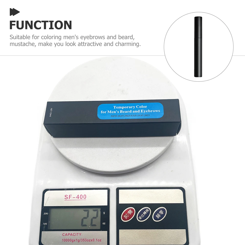 

Черный краситель для мужчин, кисть для крема для бороды и бровей, пластиковый наполнитель коричневого цвета, временный безопасный дизайн, практическое применение