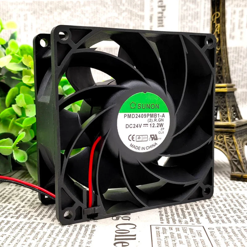 New Fan For TAJUN PMD2409PMB1-A 24V 12.2W 9038 9CM Schneider Inverter Fan Cooling Fan