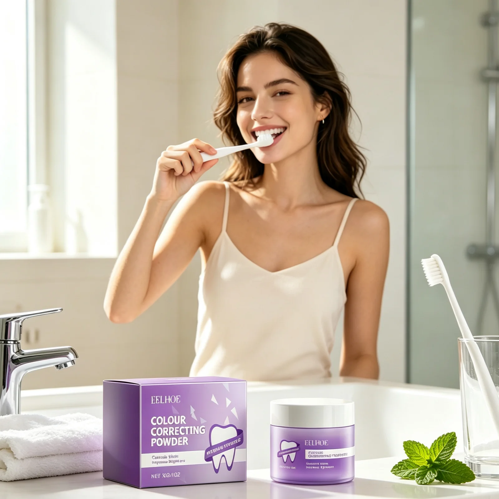 مسحوق تبييض الأسنان من EELHOE - مراجعة Teeth Whitening Xylitol وسعره