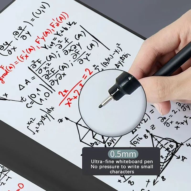 Portable A5 Whiteboard Notebook Set With Whiteboard Pen Erasing Cloth Leather Memo Pad Weekly Planner Reusable Office Stationery