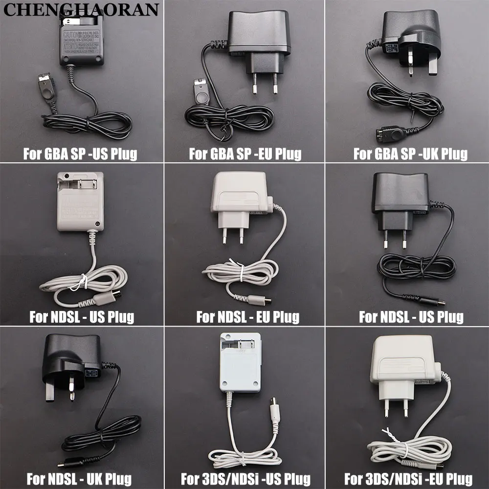 

EU/US/UK Plug AC Power Supply Charger Adapter For GBA SP DS NDS Lite NDSL 3DS NDSi 3DSXL NDSIXL Game Console Replacement Part