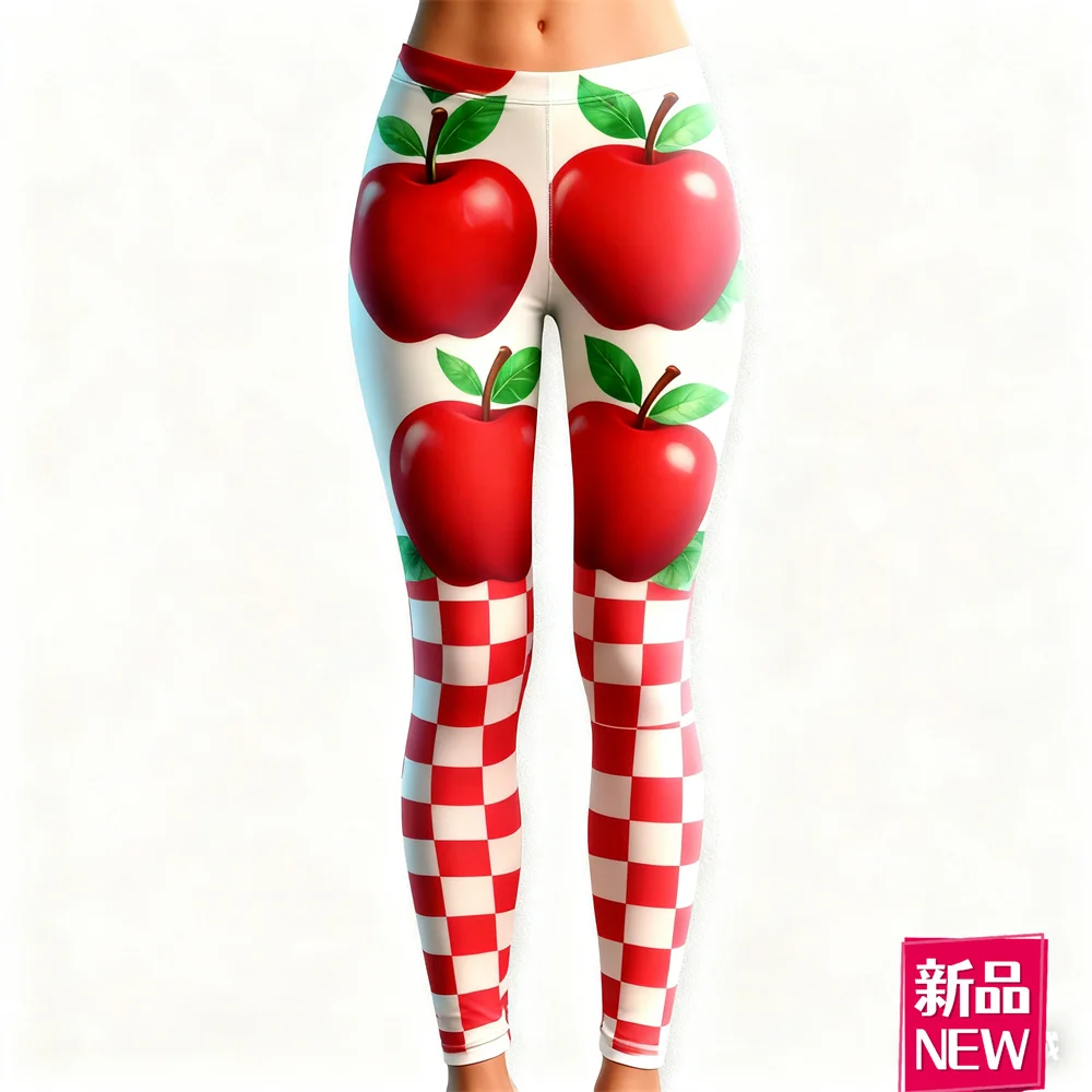 

Креативный дизайн, рождественские повседневные штаны для йоги, женские уличные леггинсы с высокой талией, модные эластичные длинные брюки для фестиваля и вечеринки