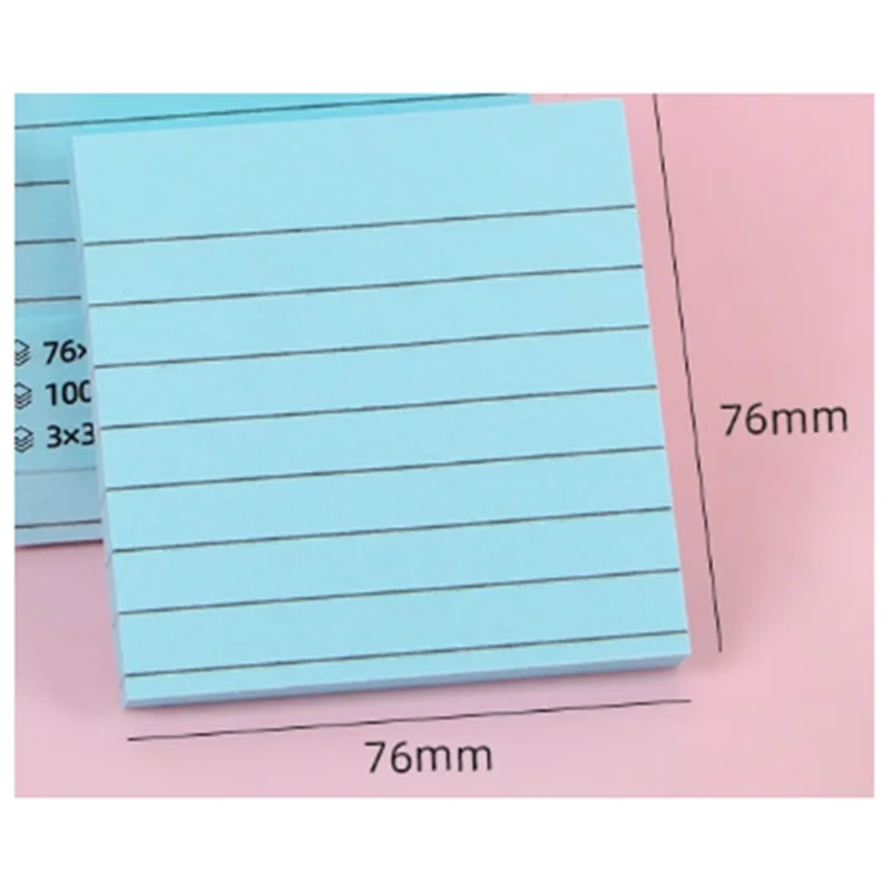 

J1UL1N Multi Colors Pads Colored Sticky Notes Sticky Notes Invarious Colors,Lineated Note Paper