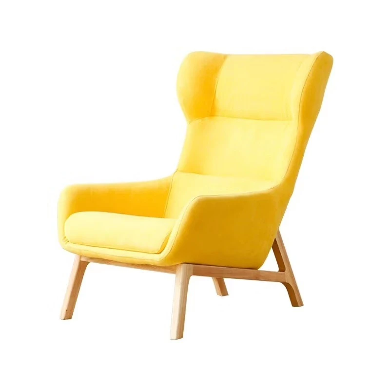 

Blue Nordic personality tiger chair single sofa living room high back lazy sofa balcony study chair recliner