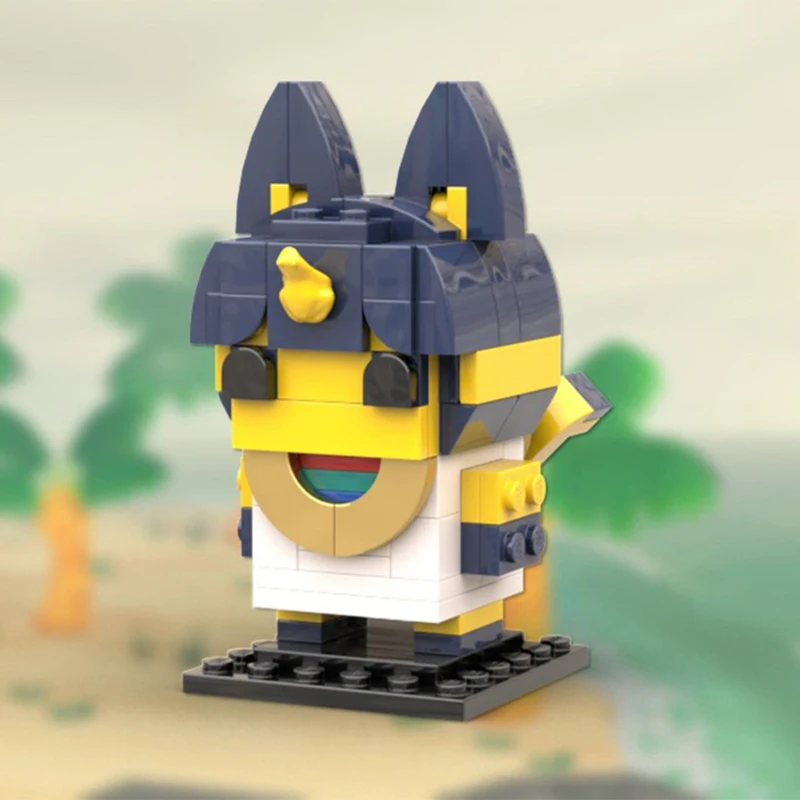 

128 шт. MOC Ankha Animales Crossing Brickheadz, строительные блоки, рождественский подарок, игрушка для развития терпении и концентрации