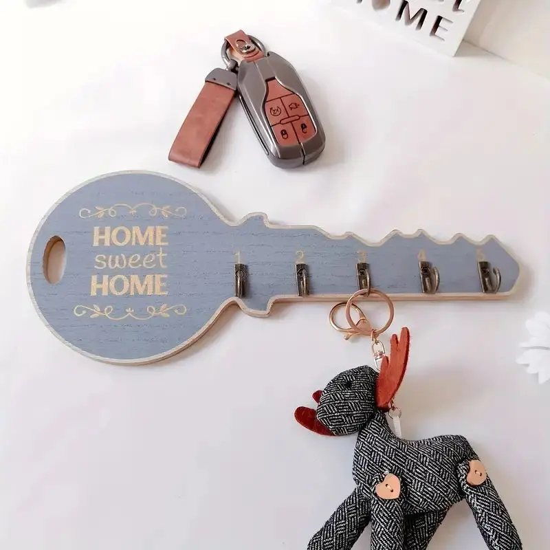 Key Holder Functional Durable Wall Hanger Popular Key Shape High Demand Wall-mounted Key Rack Unique Design Wall Hook Stylish