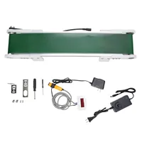 Transportador de cinta 0-116RPM velocidad ajustable Mini cinta transportadora de escritorio eléctrica para laboratorio Mini cinta transportadora de escritorio eléctrica