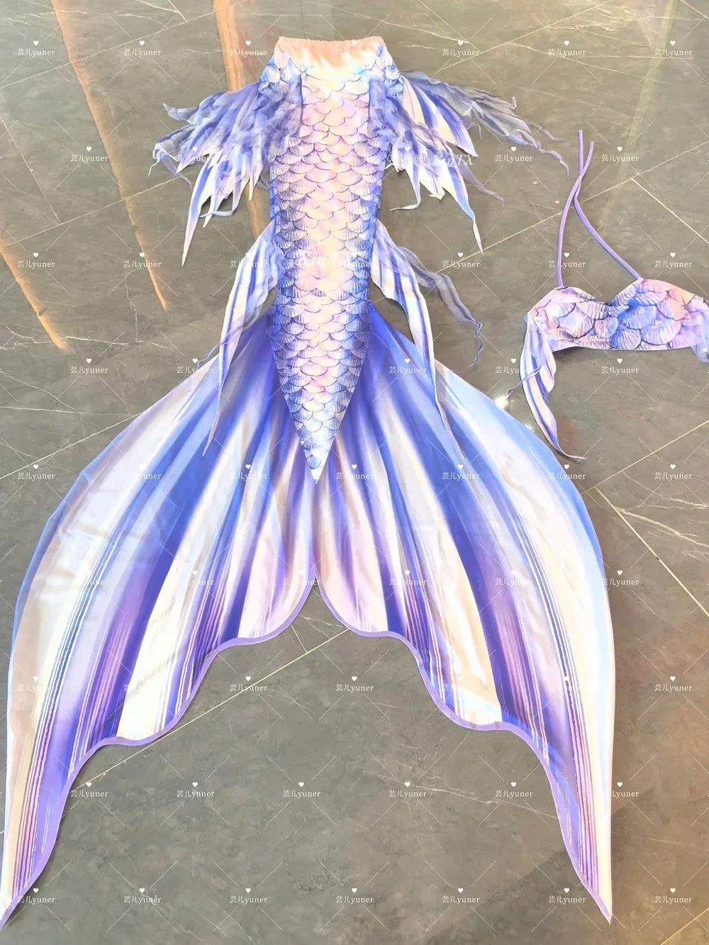 New Simulated Mermaid Tail Female Split Swimsuit Princess Skirt Mermaid Swimming Costume Cosplay Qi Yu Design Elements view 4