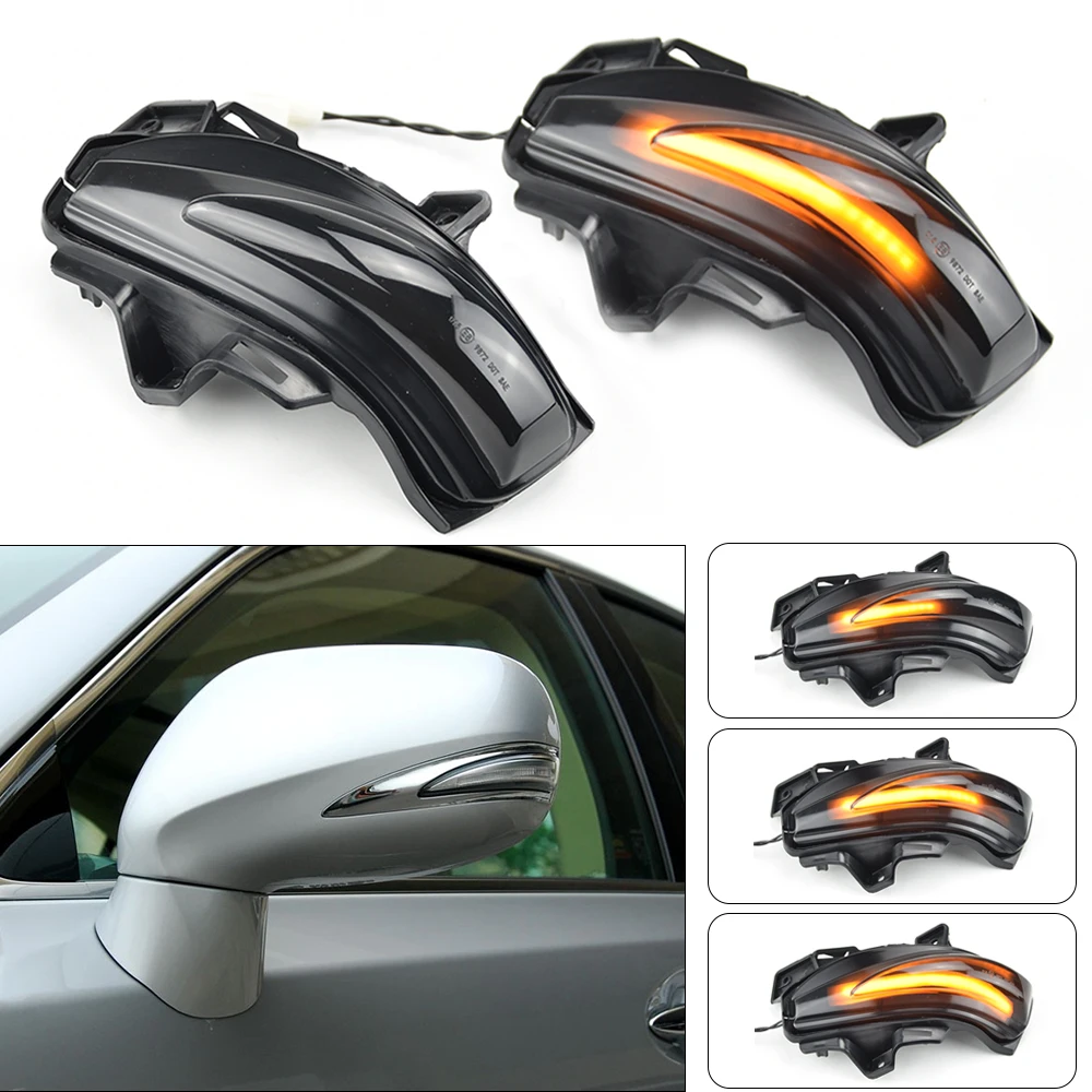 Flowing Side Mirror Lamp Dynamic Blinker LED Turn Signal Light For Lexus IS250 IS250C IS300C LS460 LS460L ES240 Car