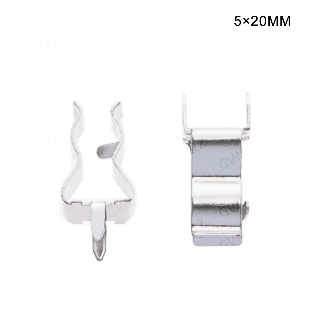 10PCS 5x20mm Fuse Holders 5X20 Insurance Tube Socket Fuse Holder For 5*20 Insurance 5x20