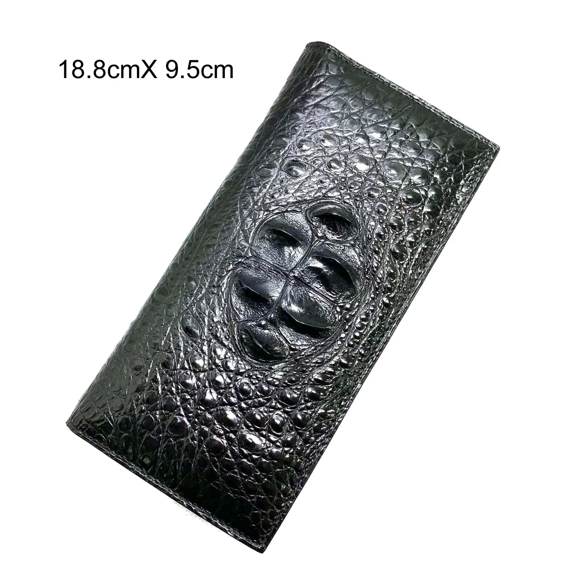 hongsen new crocodile purse  long  men wallet  Long   crocodile  male  wallet