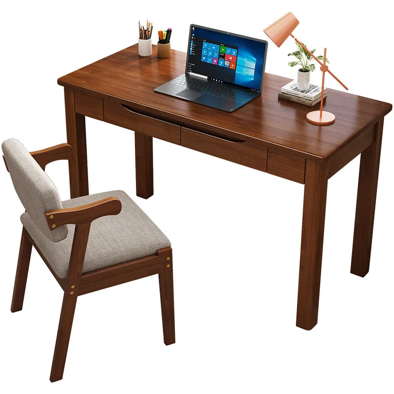 

Chinese solid wood desk, home writing desk, modern simple computer desk, student study table, bedroom teacher desk