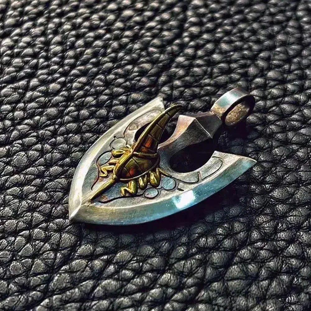 Anime JOJO Steel Ball Run Arrow Cosplay Necklace Retro Metal Pendant Adult Sweater Chain Unisex Jewelry Party Accessory Prop