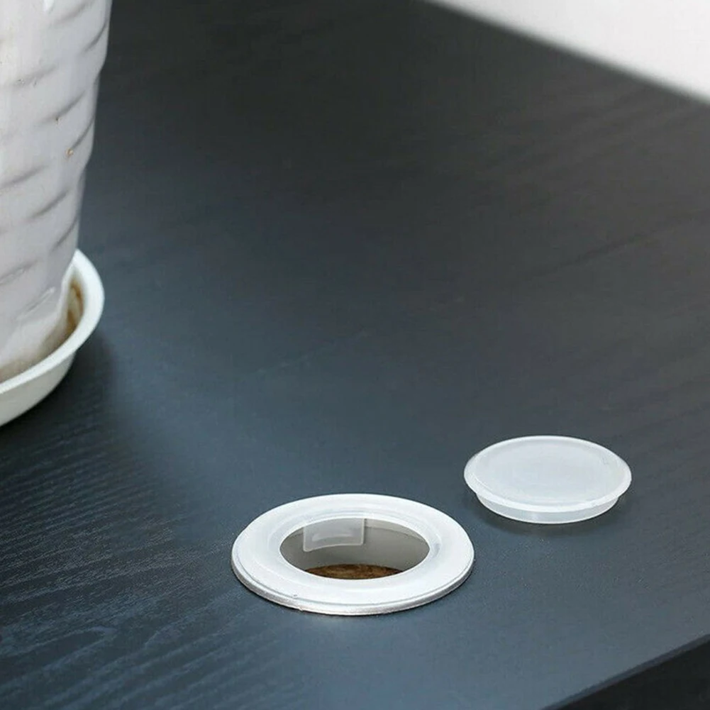 Ring Kits Table Umbrella Hole 2 Inch 4 Sets Decoration Light-fast Parts Plastic For 5-6 Mm Tempered Glass Ring