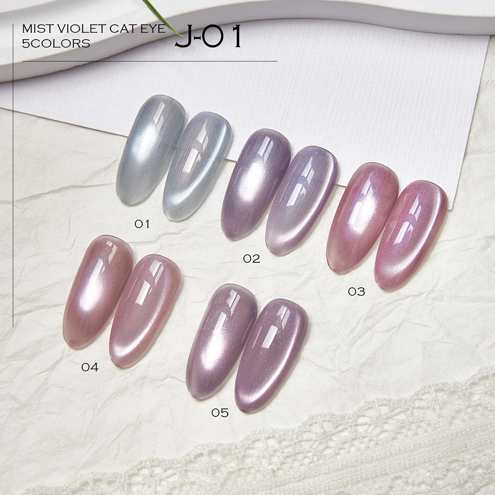 Vendeeni 5 Farben Kristall-Katzenaugen-Gel-Nagellack-Set, semi-permanenter, funkelnder, magnetischer UV-LED-Soak-Off-Gel-Lack mit Display – Detail 7