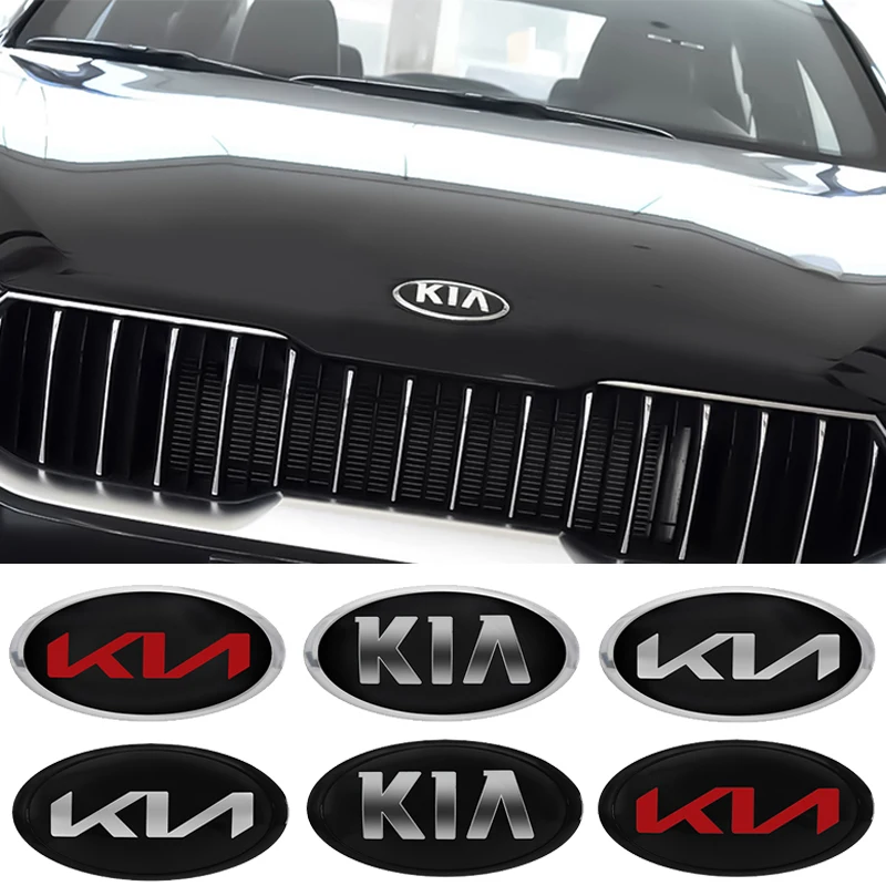 Adesivo emblema para capô dianteiro de carro, acessórios para kia sportage ceed sorento cerato optima picanto rio soul k3 k5 kx1 k4 kn k6